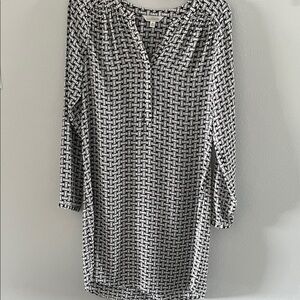 Charming Charlie Black and White Patterned Dress